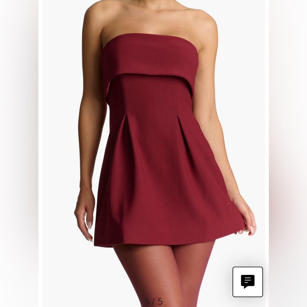 Suiting Strapless Mini Dress